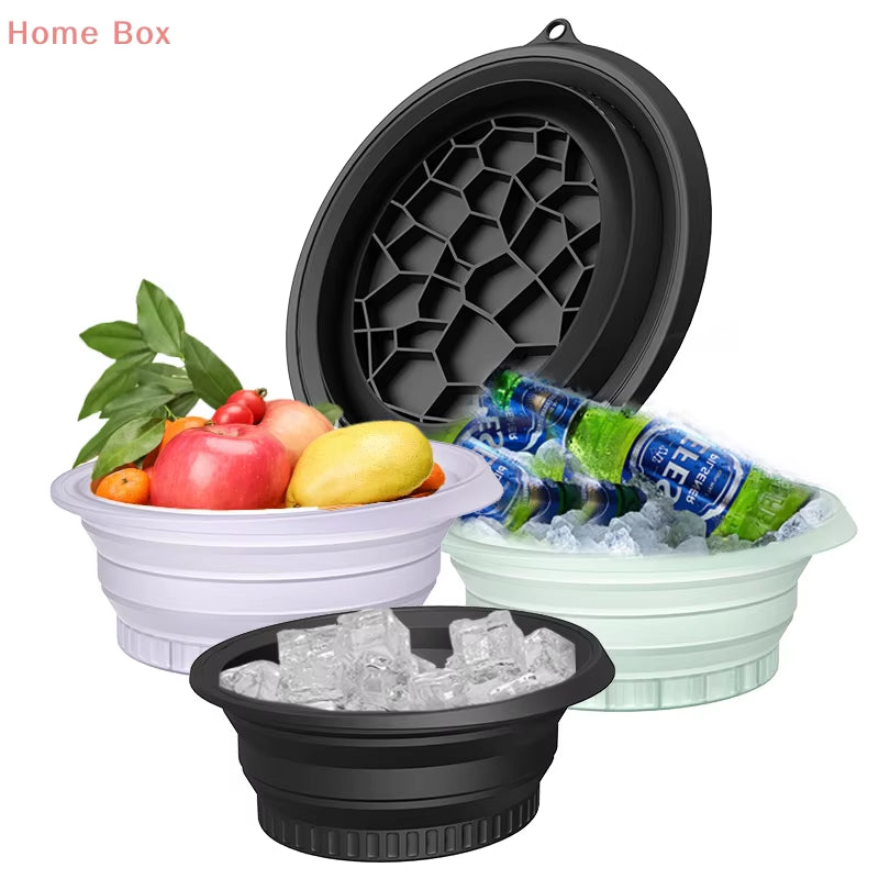 Large Bowl for Face Ice Bath Foldable Ice Bath Bowl Silicone Bowl for Dipping Face Ice Bath Ice Bath at Home